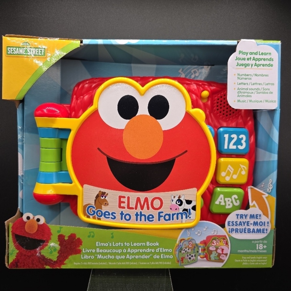 Sesame Street 18+ Months Learning Book Farm Theme Elmo Speaks Toddler